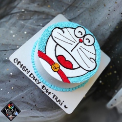 Bánh Kem Vẽ Mặt Doraemon