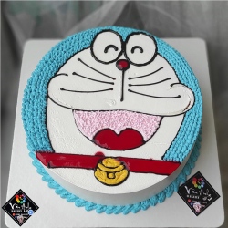 Bánh kem chú mèo máy Doraemon dễ thương 