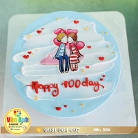 Bánh kem kỉ niệm 100 ngày yêu nhau 